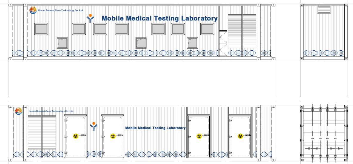 BSL 2 Mobile Medical Testing Laboratory for Corona Virus